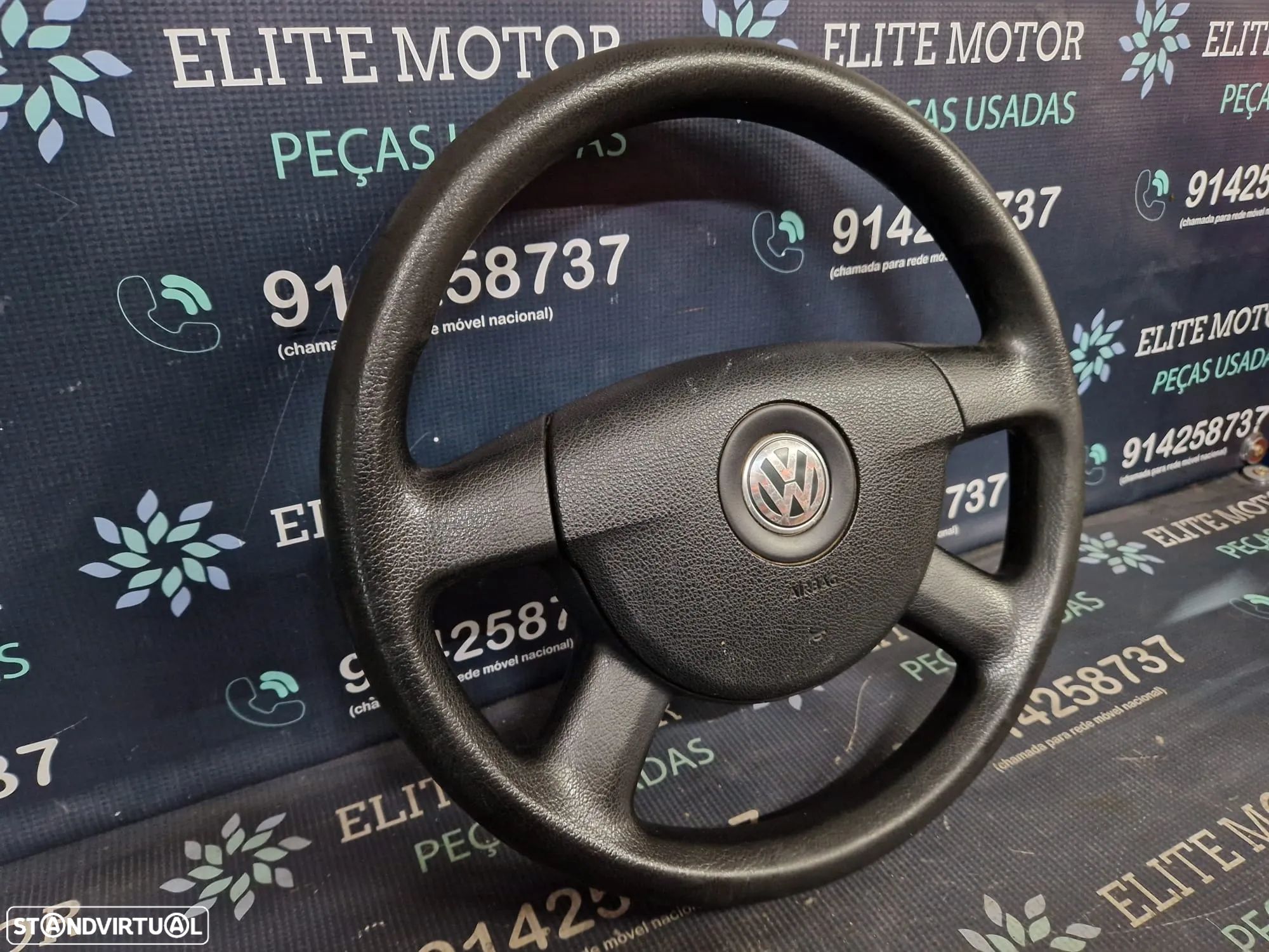 Volante usado borracha com airbag VW PASSAT B6 GOLF 5 CADDY TOURAN JETTA - 1