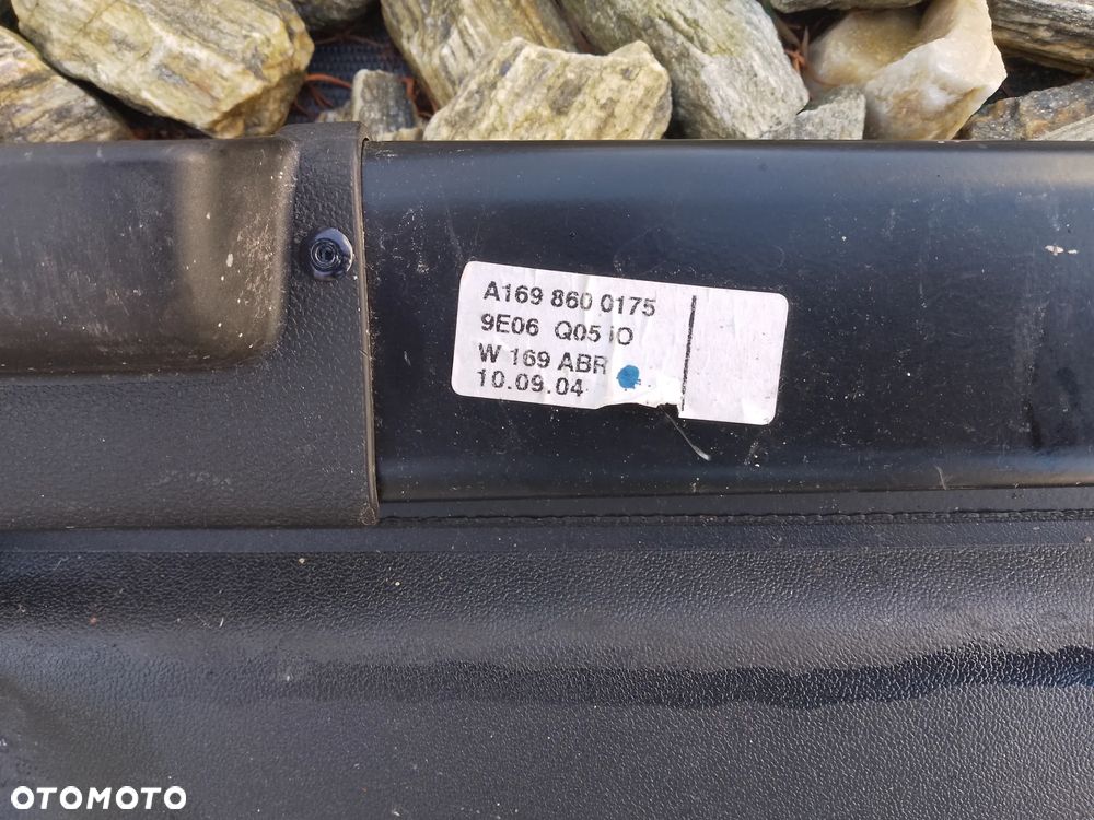 ROLETA BAGAŻNIKA CZARNA MERCEDES A-KLASA W169 A1698600175 - 5