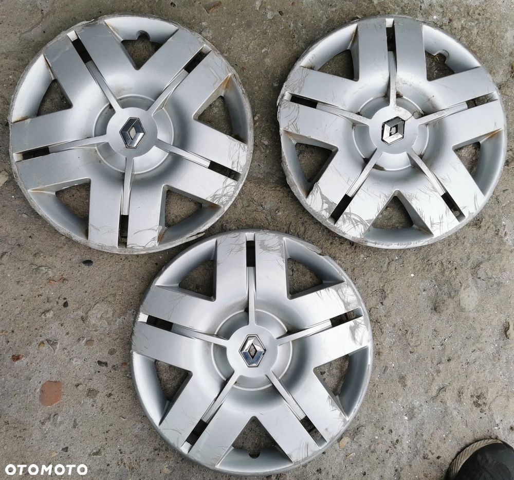 Renault Megane Scenic Clio Kangoo Kołpaki 15" 3 szt - 1