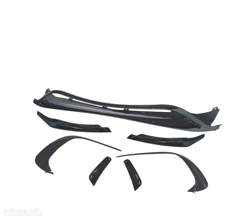 SPOILER LIP FRONTAL MERCEDES CLASE A W176 LOOK AMG A45 15-18 - 4