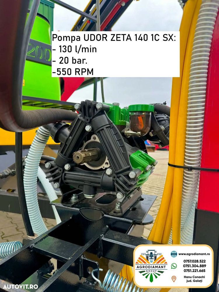 Alta Instalatie de erbicidat tractata full hidraulica DEMAROL CYCLON 2000L - 6