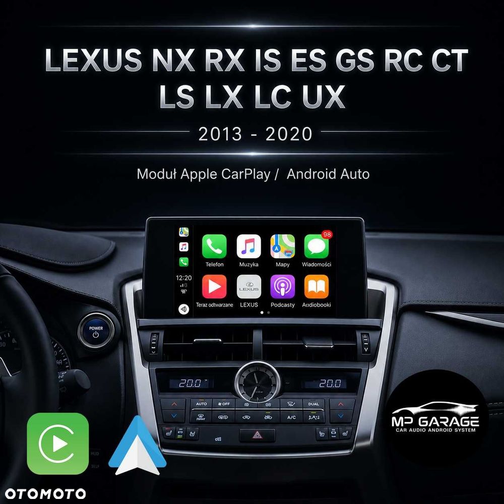 Lexus NX RX IS ES GS Apple CarPlay Android Auto Moduł Bezprzewodowy