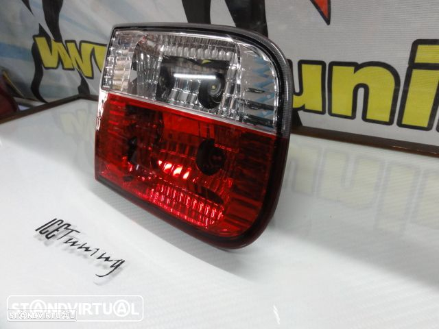 Faróis / farolins Honda Civic 92-95 2 / 4 portas vermelho / cristal. - 18
