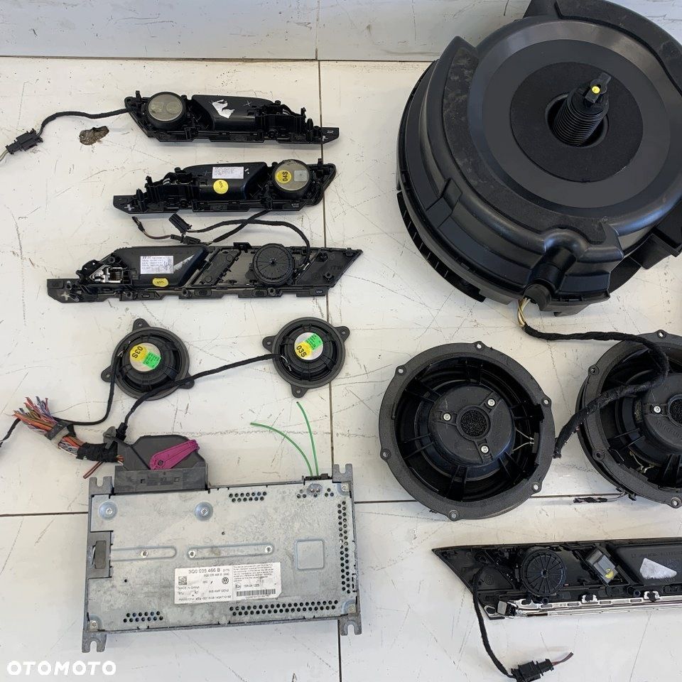 Głośniki Dynaudio Wzmacniacz Subwoofer Nagłośnienie Vw Passat B8 3G 15R - 9