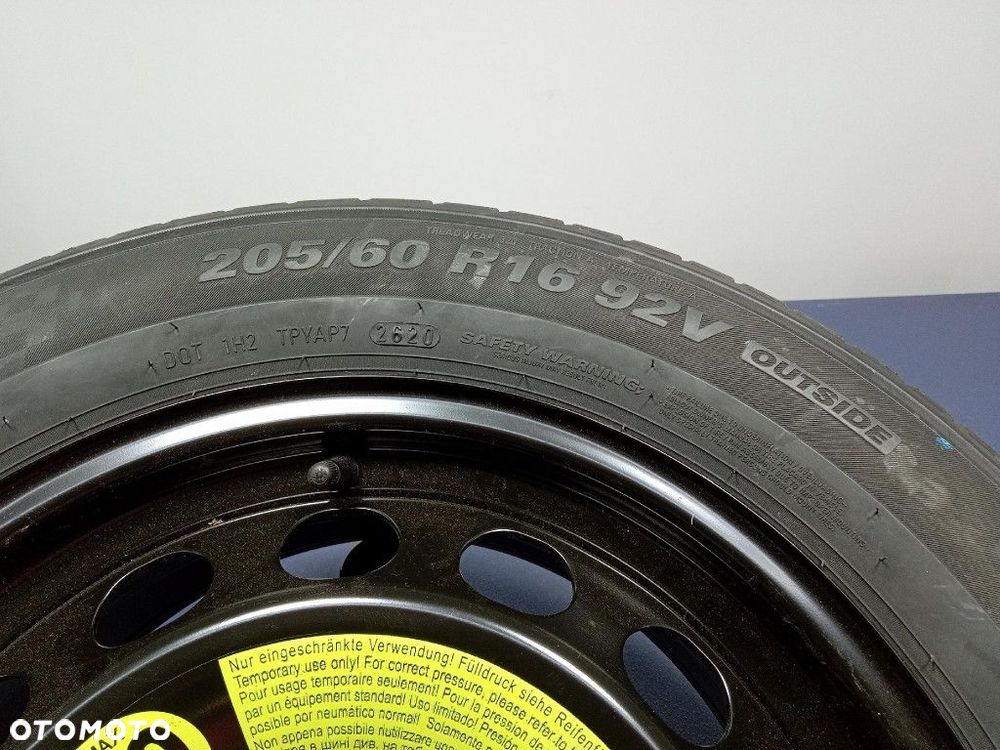 SKODA OCTAVIA IV KOŁO DOJAZDOWE ZAPASOWE 6,5JX16 ET46 5X112 5Q0601027BR - 4