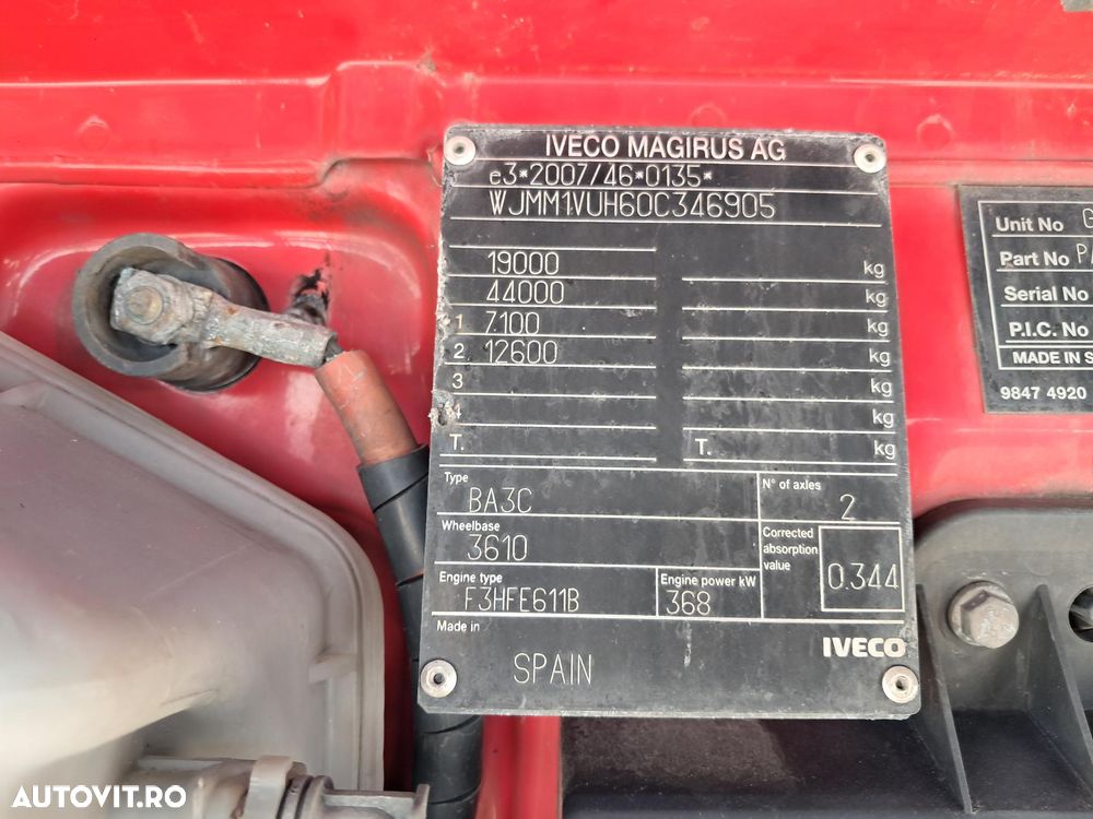 Iveco stralis 500 as440s50 tfp lt retarder euro 6 mega - 28