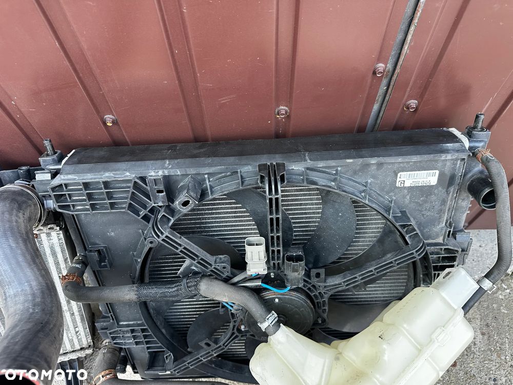 Komplet Chłodnic Wody Intercooler Klimy Wentylator Nissan Pulsar I 1,5 dCi - 7
