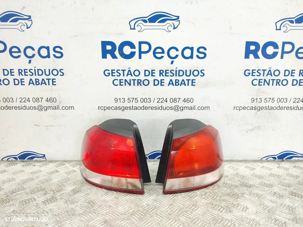 Farolins traseiros trás direito esquerdo originais Volkswagen Golf VI 5K Carro 3 e 5 portas de 2008 a 2013 - 1