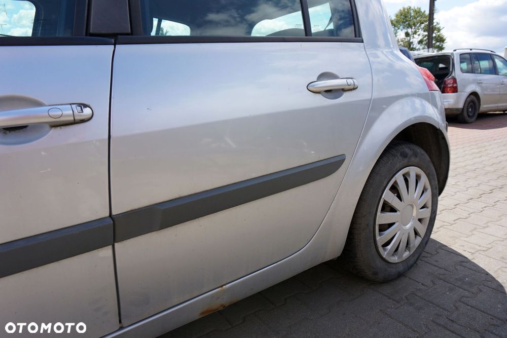 DRZWI TYLNE LEWE MEGANE II PH2 LIFT 5D HB TED69  SREBRNY RENAULT 2006-2008 - 3