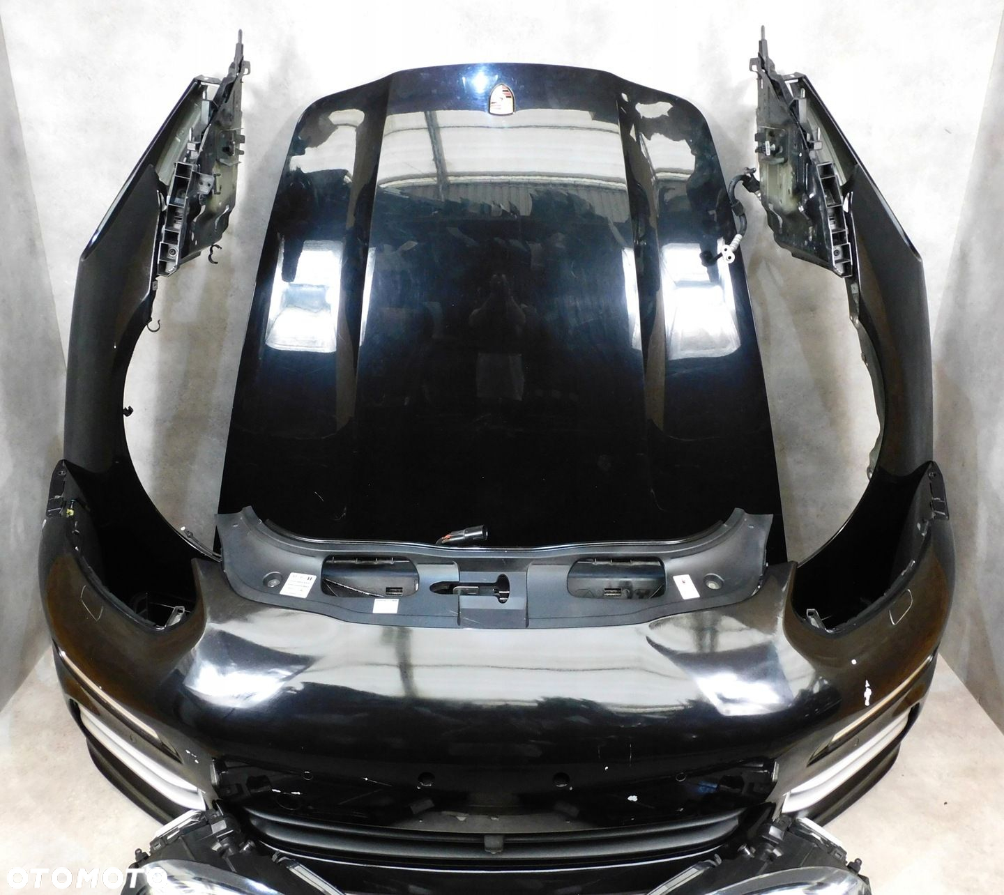 Porsche PANAMERA 970 LIFT kompletny przód maska lampy zderzak PAS CZARNY - 3