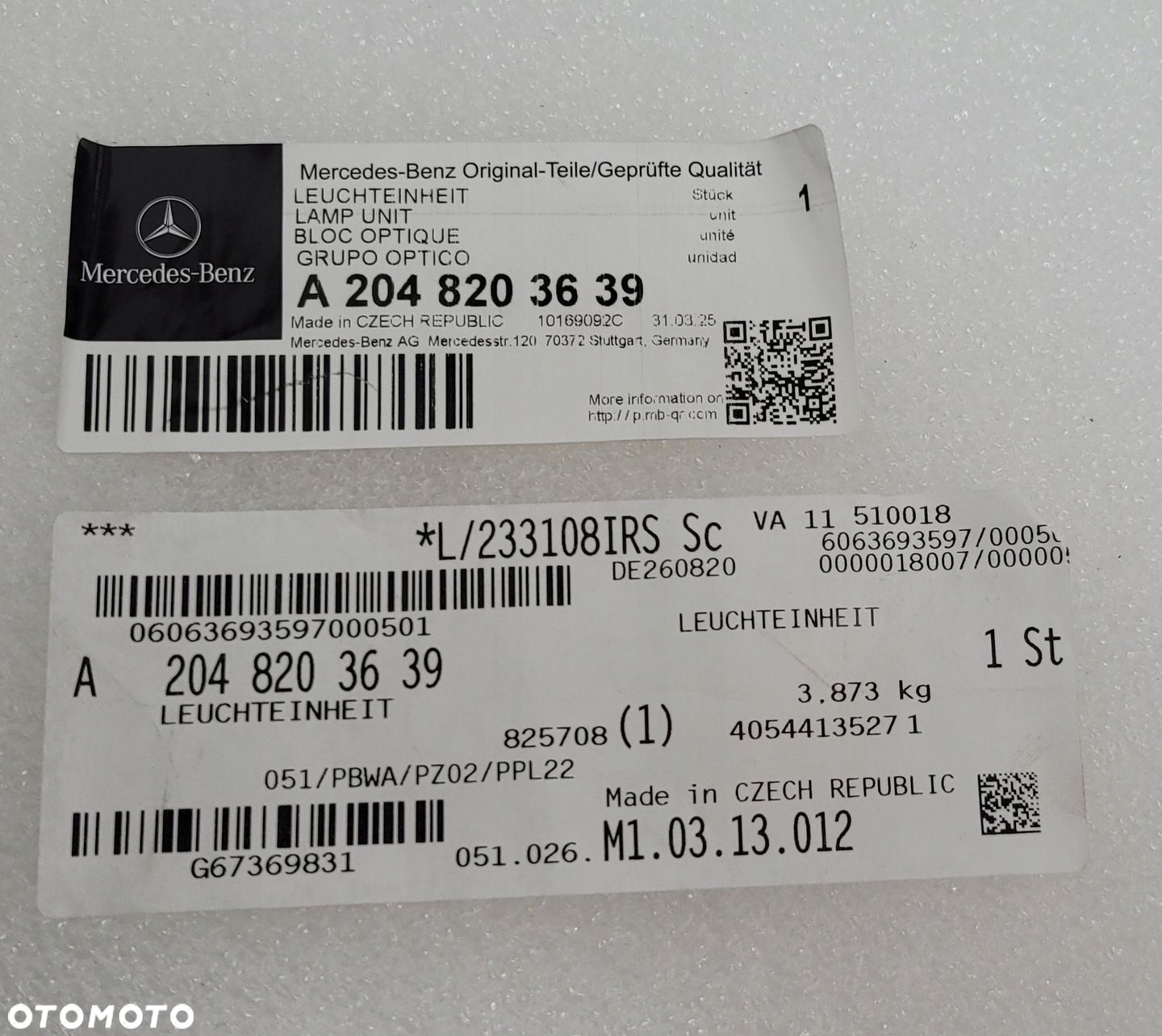LAMPA PRAWA MERCEDES C-KLASA W204 ILS LIFT 2011- XENON A2048204439 NOWA - 16