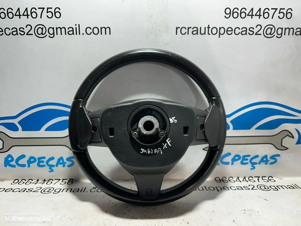 .Volante Pele Patilhas Comandos Multifunções Jaguar XF 1 I X250 2007 - 2015 - 5