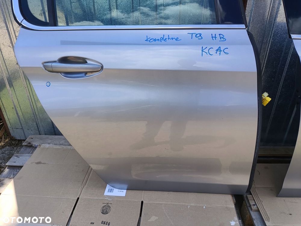 peugeot 308 t9 ii 13r- drzwi prawy tył hb kcac oryginalny lakier kompletne - 5