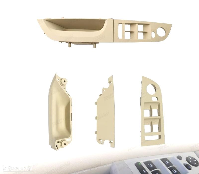 PUXADOR MOLDURA BOTOES DE PORTA PARA BMW SERIE 3 E90 E91 BEGE - 1