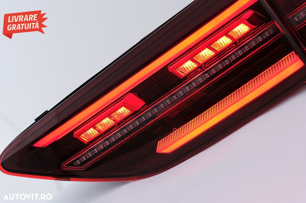 Stopuri Full LED VW Golf VIII Hatchback Mk8 MQB (2020-Up) cu Semnal Dinamic Secven- livrare gratuita - 3