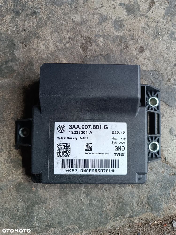 VW PASSAT B7 MODUŁ STEROWNIK HAMULCA RĘCZNEGO 3AA907801G - 1