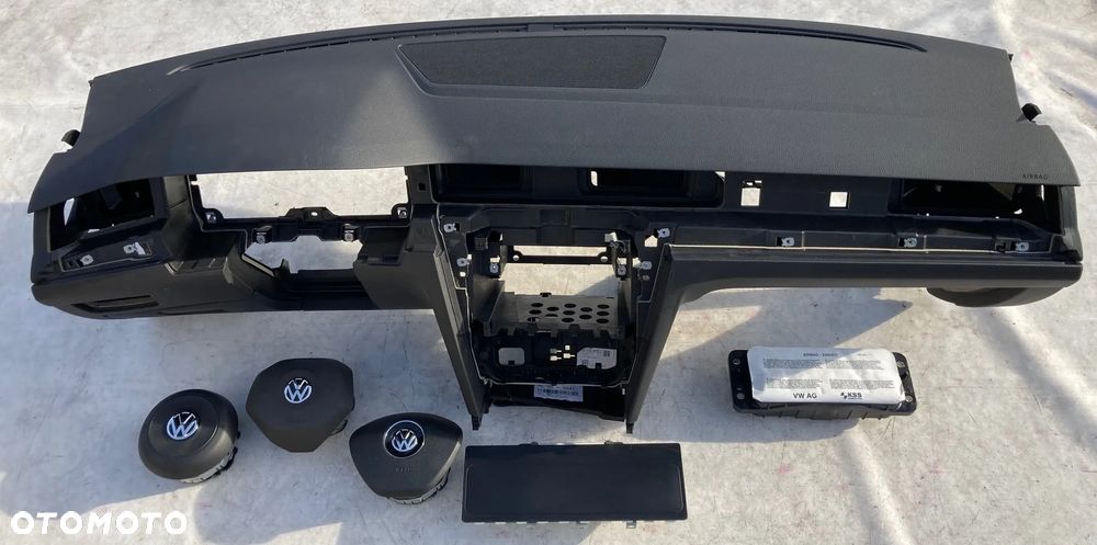 VW ARTEON 3G8 DESKA KONSOLA KOKPIT PULPIT PÓŁKA PARAPET PODUSZKI POWIETRZNE KIROWCY PASAŻERA KOLAN KOLANOWA PODUSZKA POWIETRZNA  AIRBAG SRS AIR BAG PASY PAS Oryginał NOWE NEW NEU NEV Okazja !!! - 4
