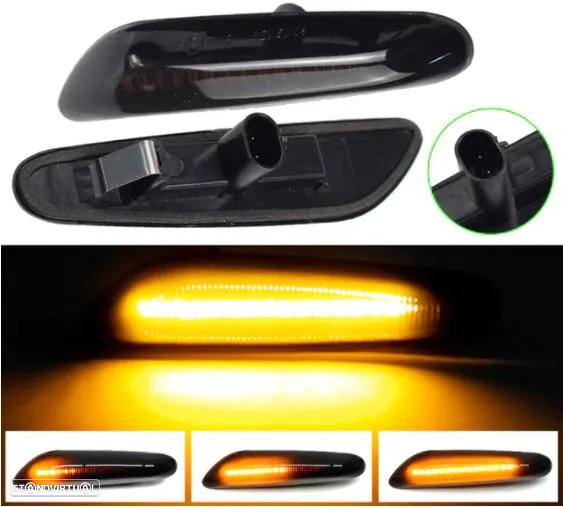 Piscas Laterais Pretos ou Cristal LED e DINÂMICOS BMW vários modelos - 6