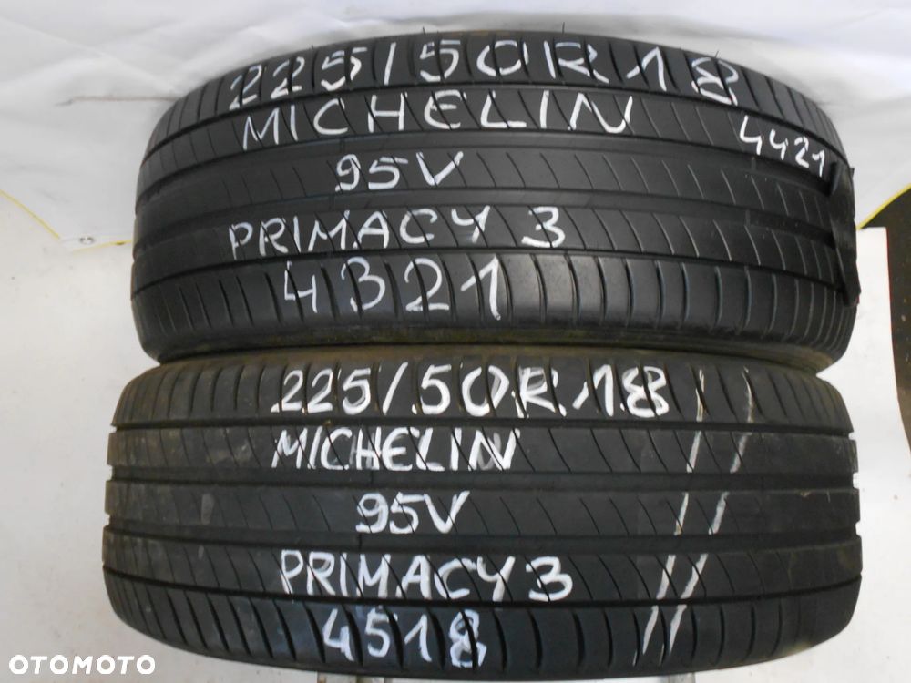 OPONY 225/50R18 MICHELIN PRIMACY 3 DOT 4321 /  4518 7.2MM - 1