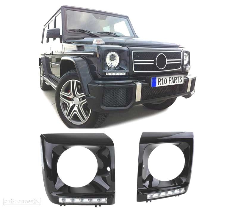 KIT CONJUNTO LUZ DIURNA MERCEDES CLASE G W463 90-12 LOOK AMG G65 - 1