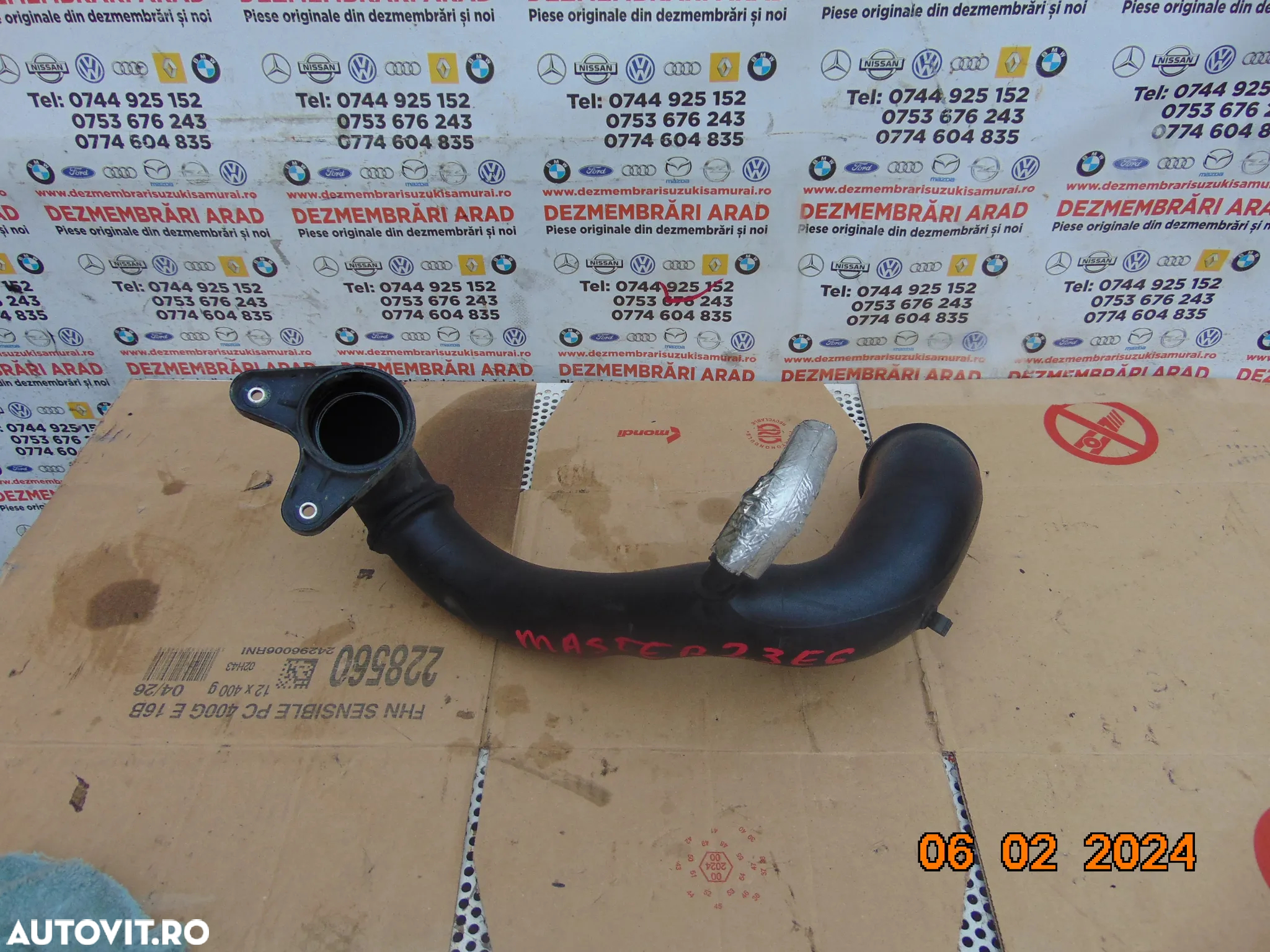 Conducta aer Renault master 2.3 oepl movano nissan nv400 cod 165763705r tub furtun aer - 2