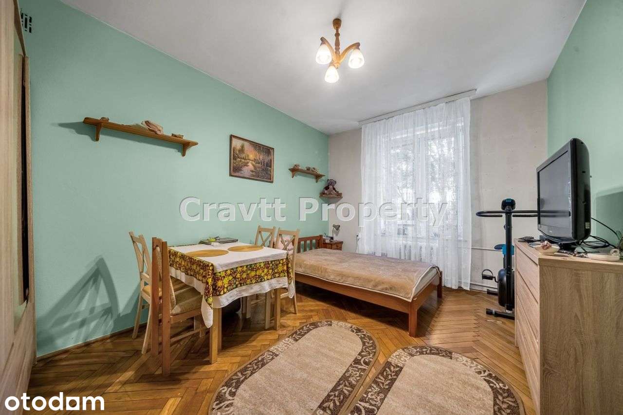 Wysokie, rozkładowe 2 pokoje w kamienicy z 1937r