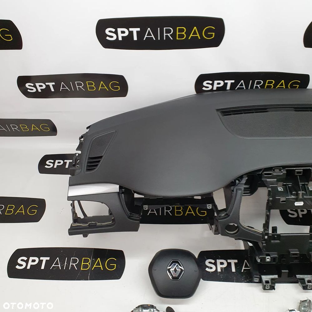 RENAULT TALISMAN DESKA ROZDZIELCZA KONSOLA KOKPIT PULPIT PODUSZKI AIRBAG AIR BAG PASY KIT SET - 2
