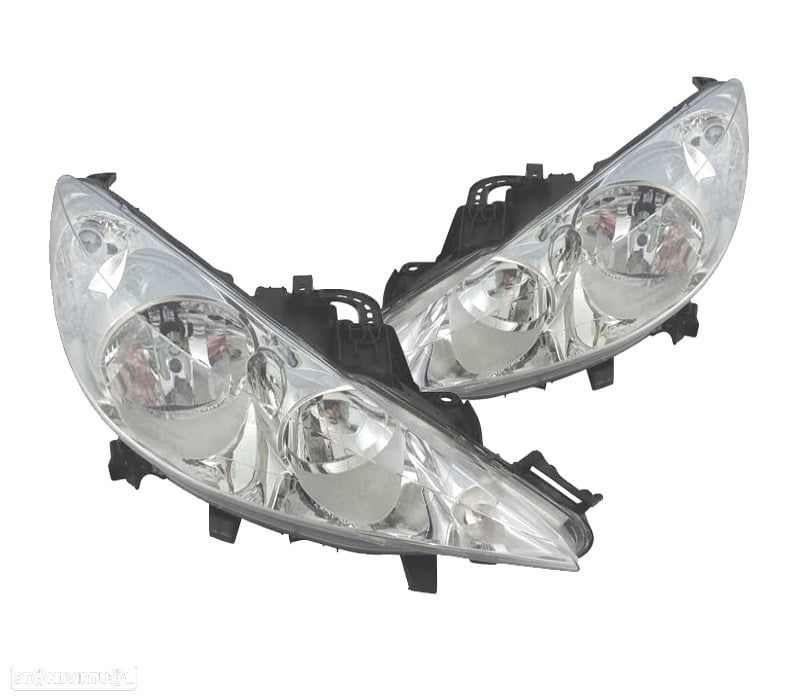 FARÓIS OPTICAS PARA PEUGEOT 207 06-12 - 1