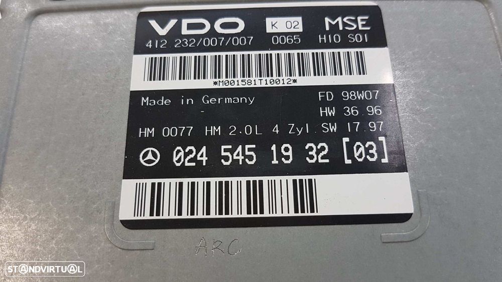 CENTRALINA DO MOTOR UCE MERCEDES CLASE CLK (W208) COUPE 200 (208.335) - 2