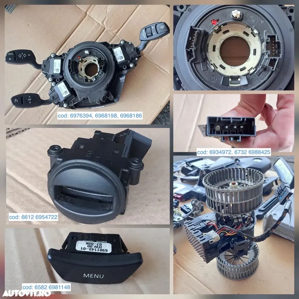 display navigatie ceasuri bord radio cd modul airbag ecu modul control lumini bloc lumini oglinda retrovizoare airbag volan bmw E60 E60 lci E 61 E61 lci E 70 E71 - 4
