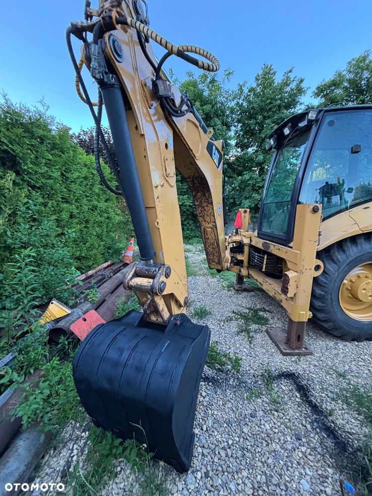 Caterpillar CAT 428E 2008r 4x4 koparko ładowarka teleskop widły rekin - 12