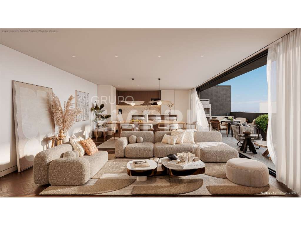 T3 Duplex c/ Terraço Leça da Palmeira - Grande imagem: 3/10