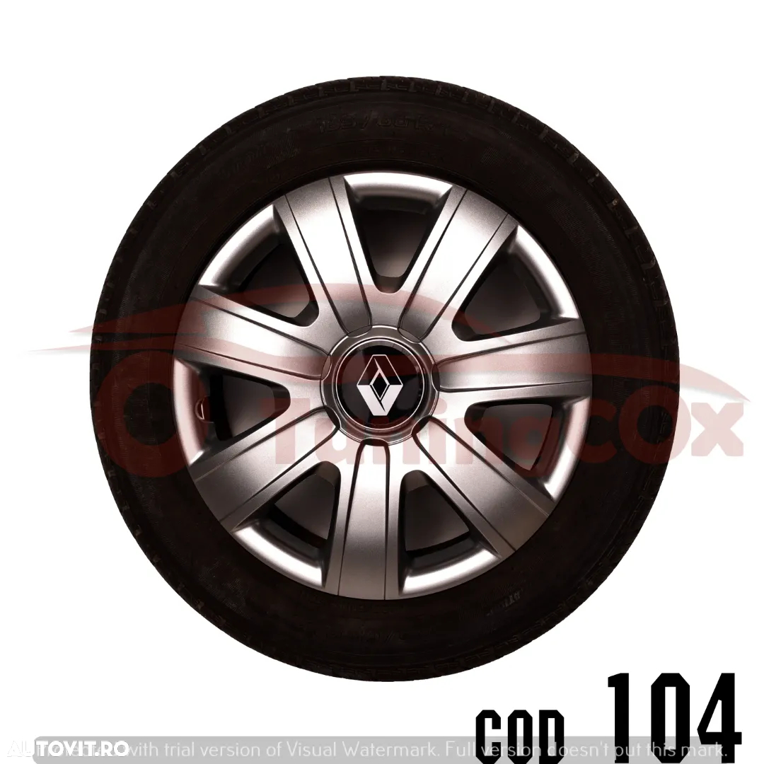 Capace roti RENAULT R13 La set de 4 buc,Capace janata aliaj - 4
