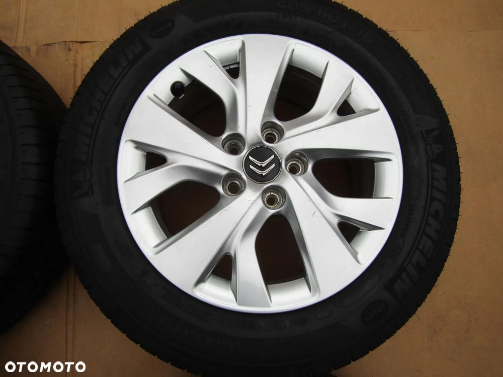 4x Felgi Aluminiowe Koła 16 Citroen C4 II Picasso Grand Berlingo III Peugeot Partner III 3 Opel Combo E 6,5 j 5x108 ET47 piasta 65,1 mm + Opony 205/60 16 Michelin Letnie - 7