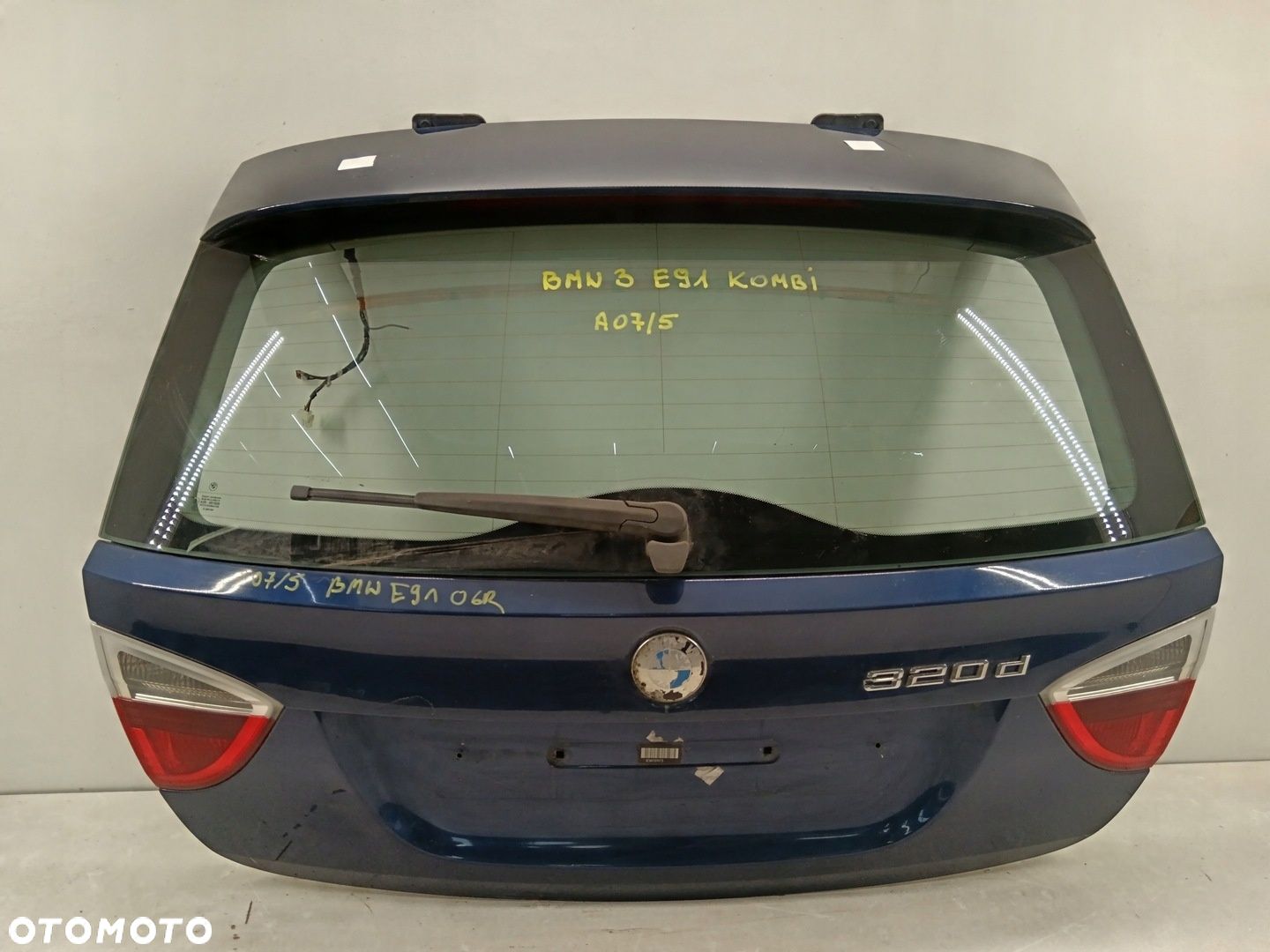 KLAPA BAGAŻNIKA TYLNA BMW 3 E91 KOMBI A07/5 KOMBI - 1
