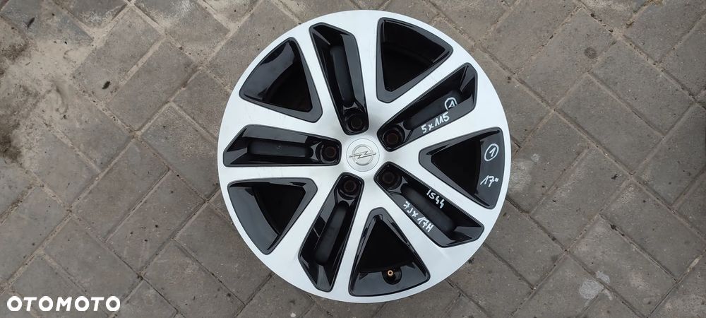 FELGI STRUKTURALNE 5x115 7Jx17 CALI ET44 2170114 + KOŁPAKI  INSIGNIA B ASTRA J K ZAFIRA C STAB BDB KOMPLET - 2