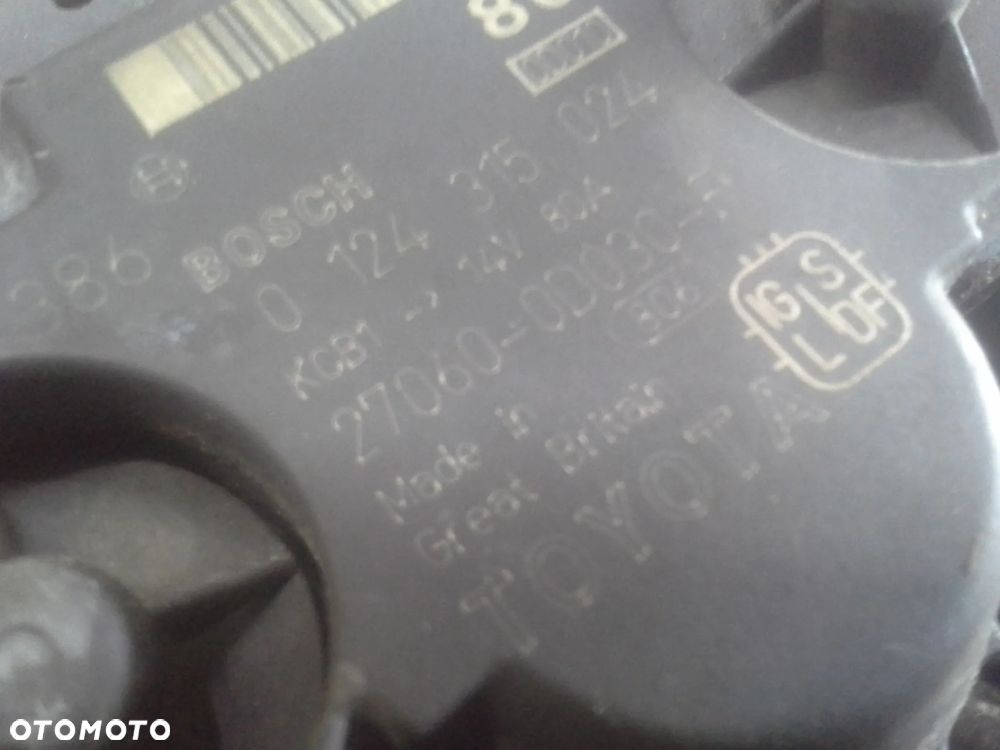 Alternator Toyota Corolla E12 1.4 VVT-i 0124315024 Bosch - 8