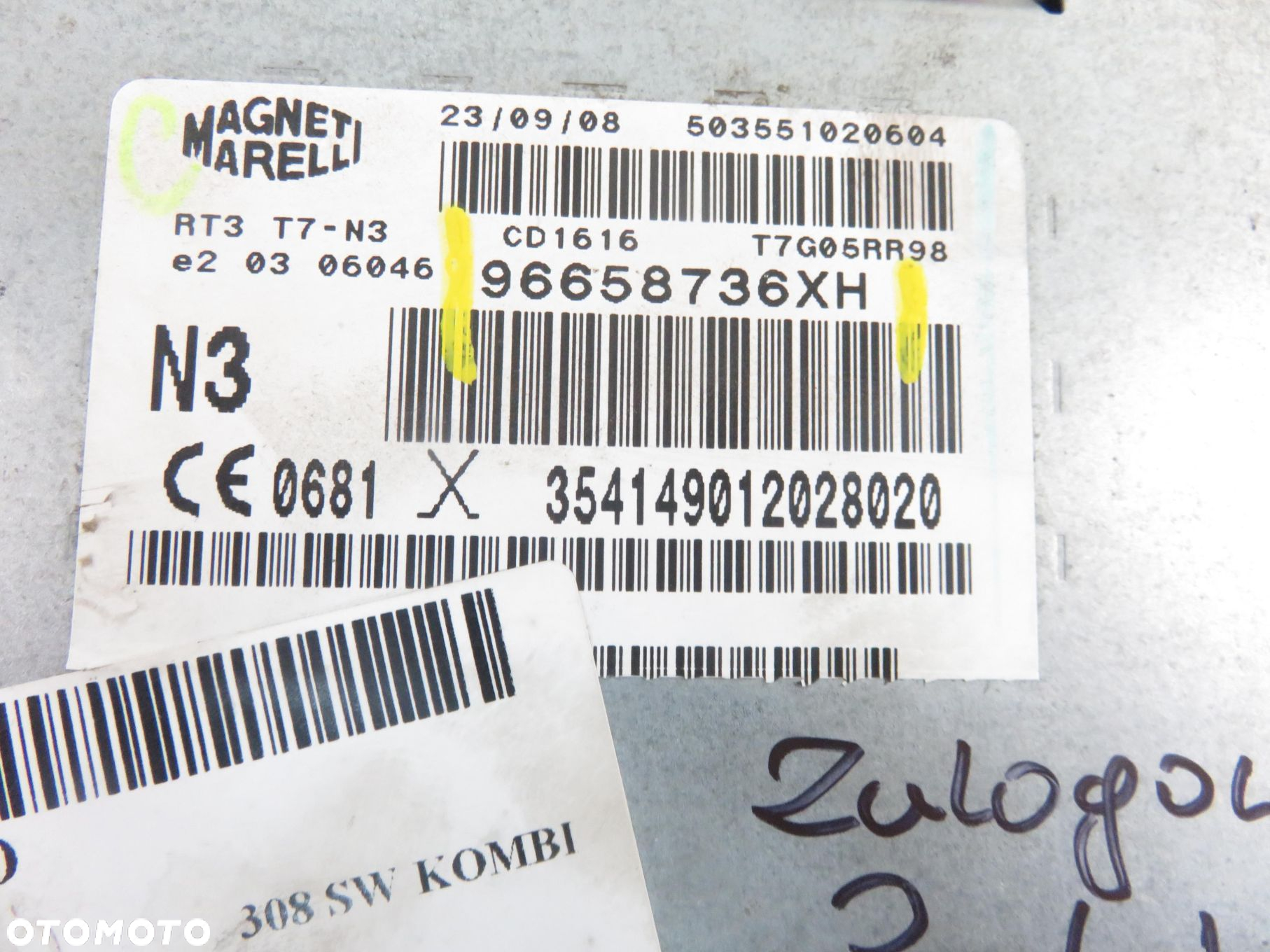 RADIO NAVI PEUGEOT 308 SW KOMBI 96658736XH - 11
