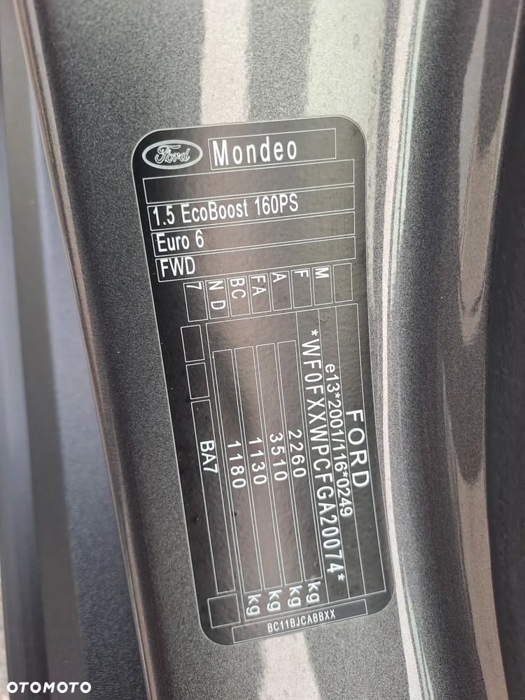Ford Mondeo 1.5 EcoBoost Ambiente - 11