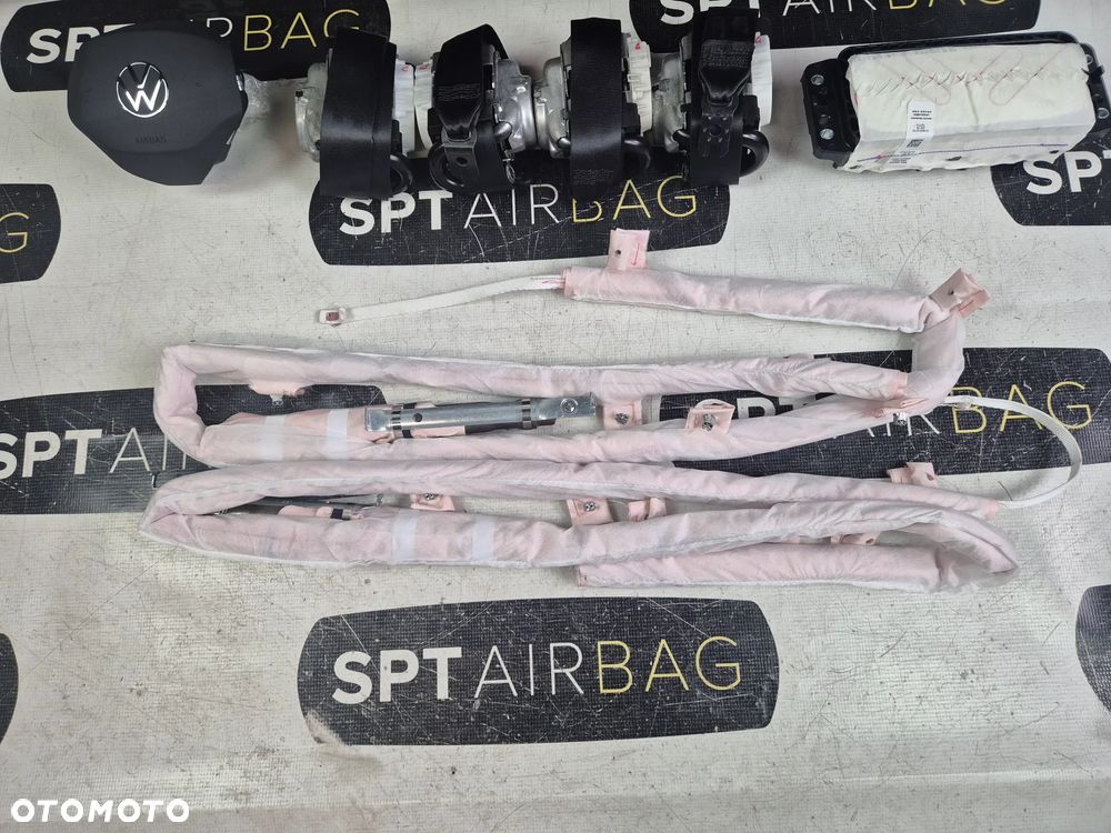 VW GOLF VIII 8 LIFT DESKA ROZDZIELCZA KONSOLA KOKPIT PULPIT PODUSZKI AIRBAG AIR BAG PASY KIT SET - 6