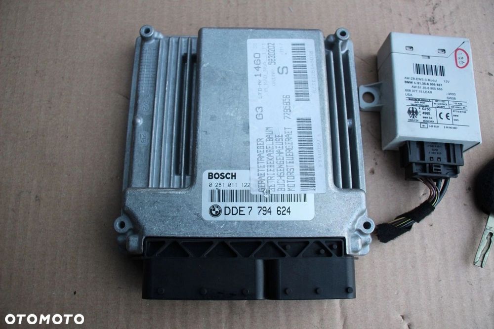 Komputer sterownik silnika zestaw startowy BMW M47 2.0D 150KM 7794624 manua - 2