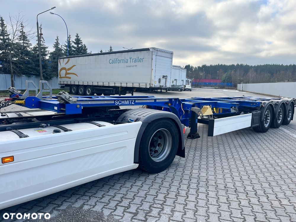 Schmitz Cargobull SCB / Podkontenerowa / pod kontenerowa / 20" 2x20" 40" / super stan / opony 70% / 2 osie podnoszone / mało używana - 4