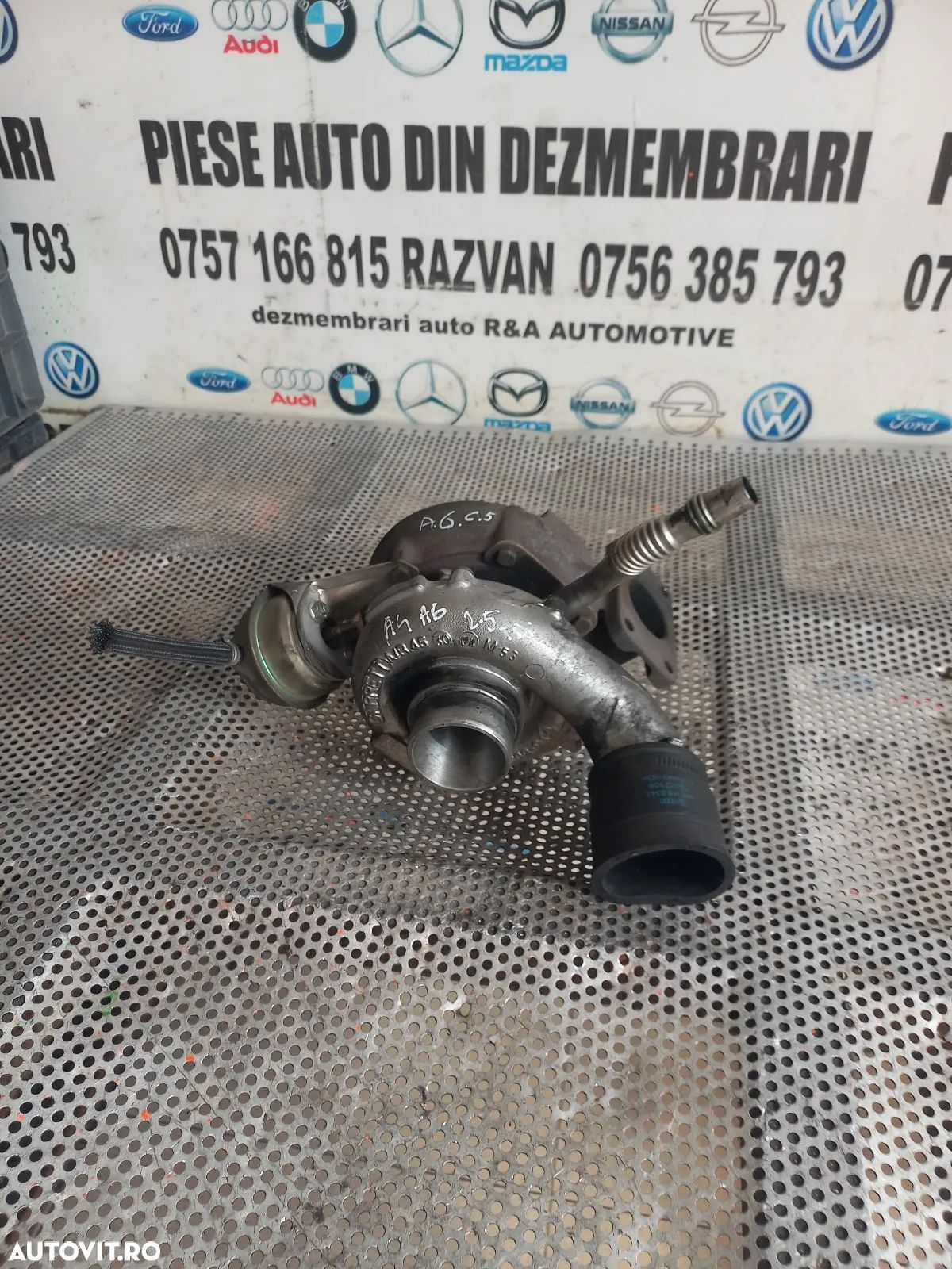 Turbo Turbina Audi A4 B5 A6 C5 Skoda Superb Passat B5 2.5 Tdi Cod S - Dezmembrari Arad - 1