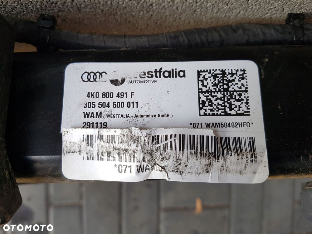 audi a6 c8 a7 hak westfalia 4k0800491f 8w0959245 - 3