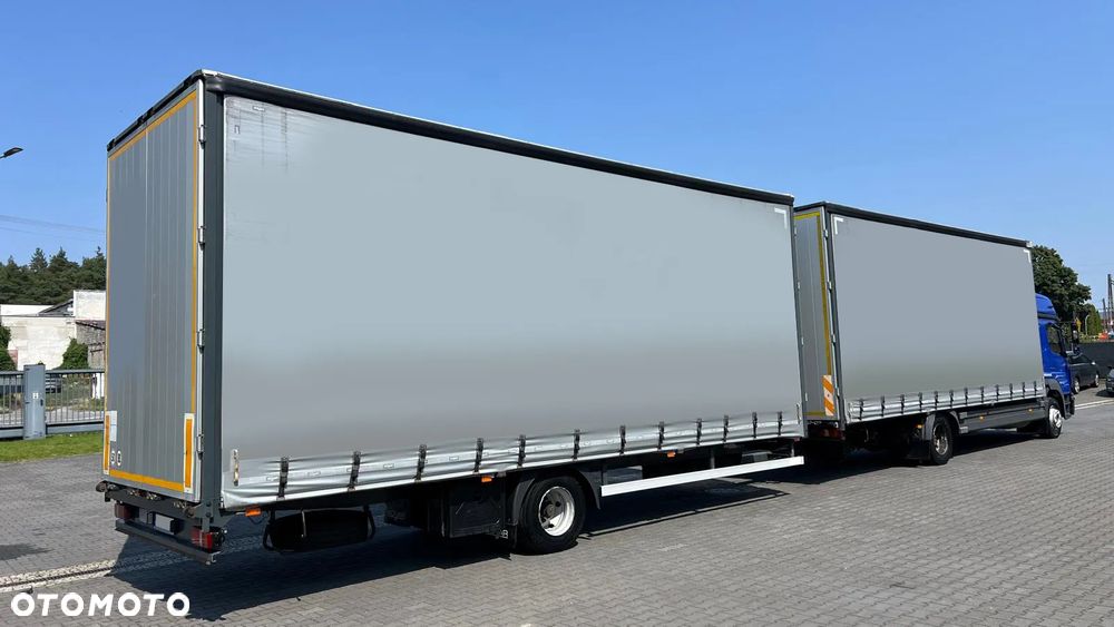 Mercedes-Benz ATEGO 1230 BIG SPACE FIRANKA PLANDEKA ZESTAW PRZESTRZENNY PRZEJAZDOWY - 4