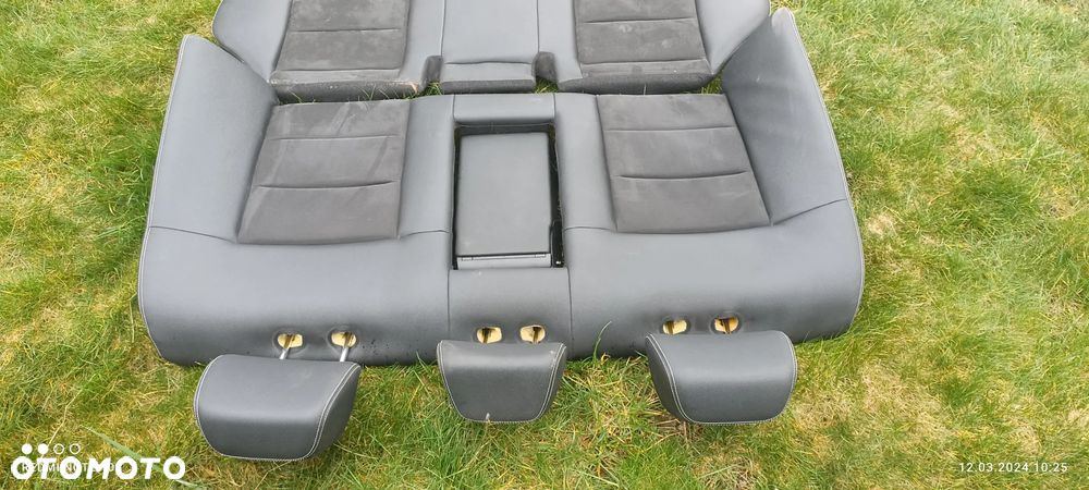 MERCEDES W212 SEDAN KANAPA TYLNA  PÓŁSKÓRA JAK NOWA - 14