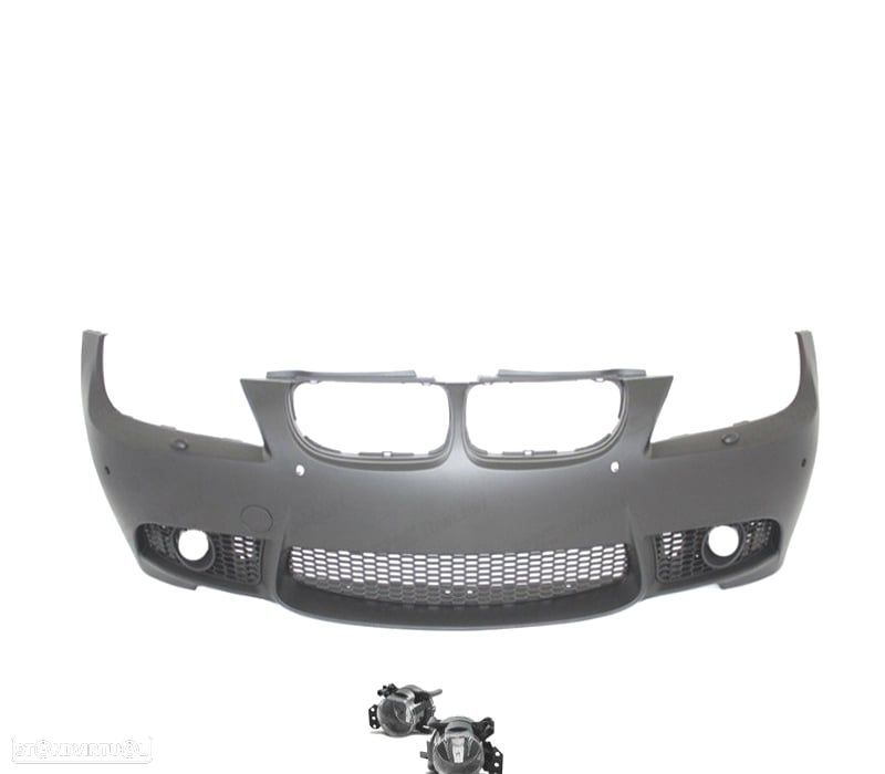 PARACHOQUES FRONTAL BMW E90 E91 08-12 LOOK M3 SRA + FAROIS NEVOEIRO - 2