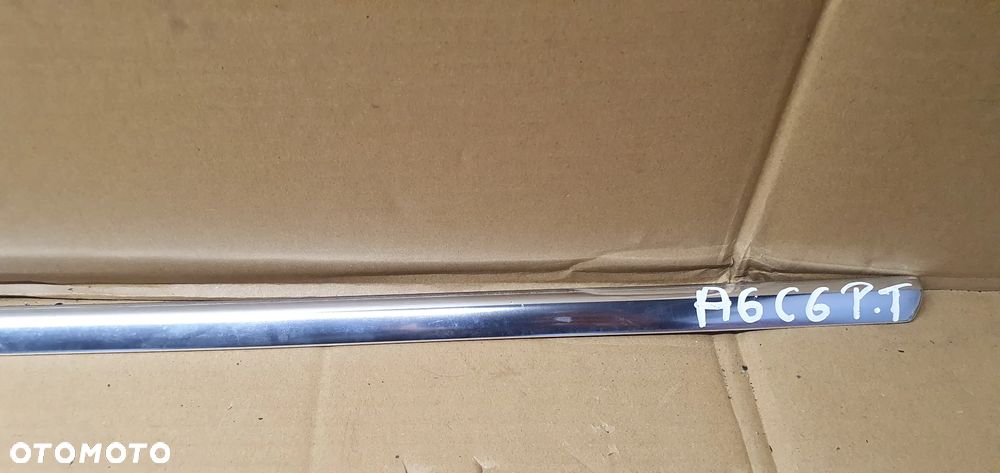 Listwa szyby błotnika prawy tył chrom Audi A6 C6 Kombi 4F9953346 - 3