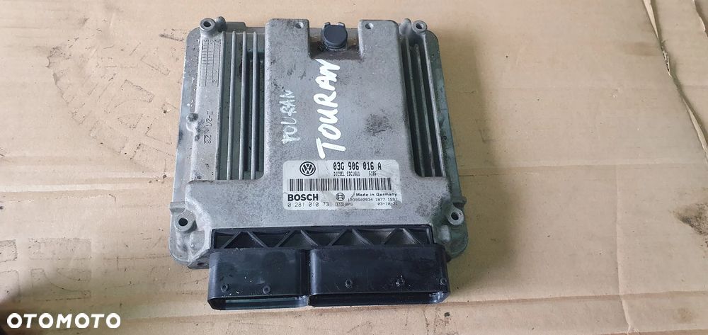 Sterownik komputer silnika VW Touran 1.9 TDI 03G906016A - 1