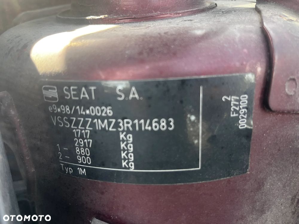 Seat Leon 1,6 16 105 koni 2003 na części - 11
